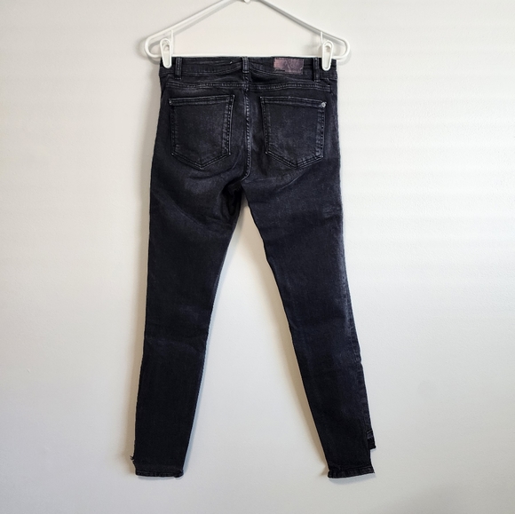 NWT Zara Black Distressed Skinny Jeans! - Picture 6 of 6